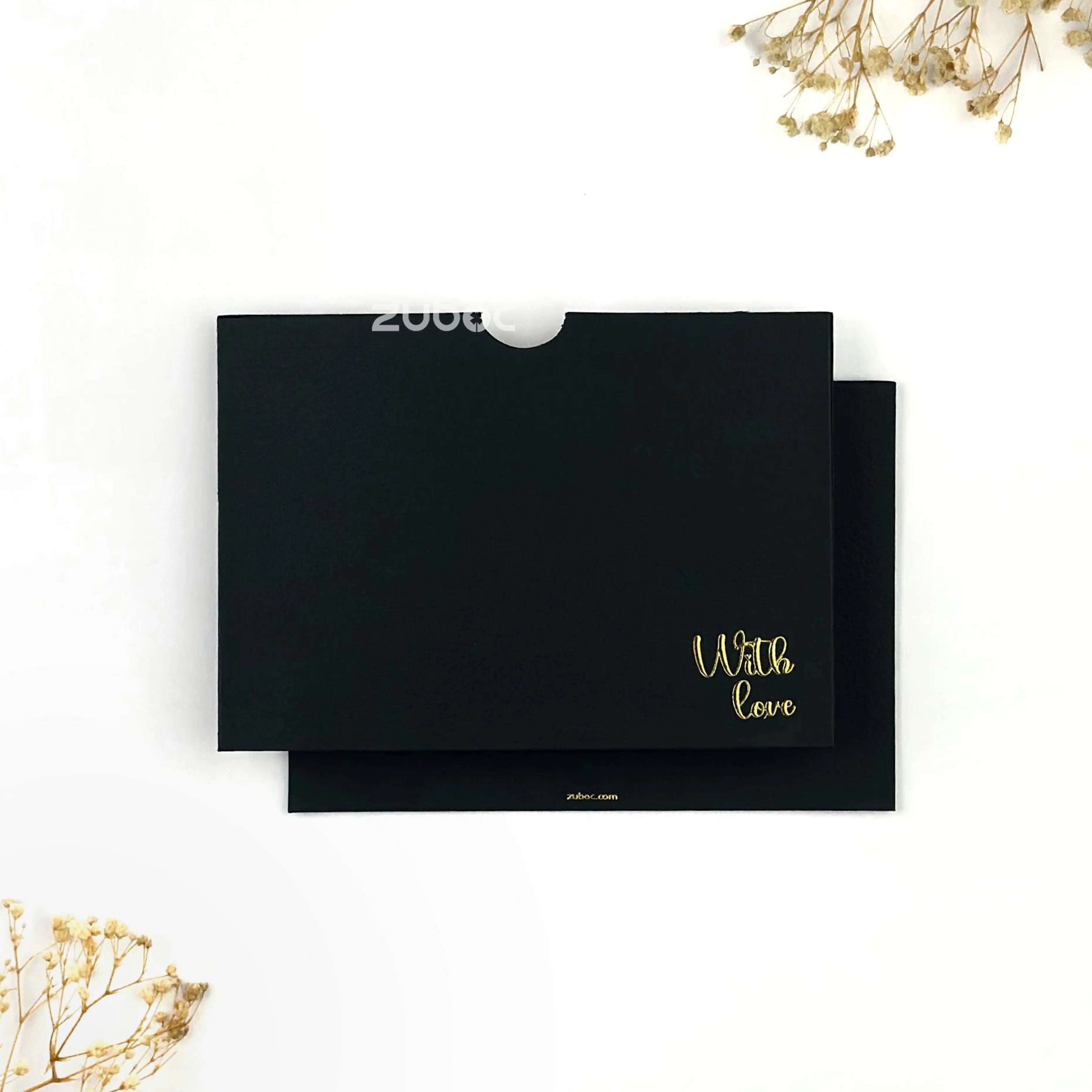 Side Tag Envelope with Foil C6 (With Love) ( Set of 5)