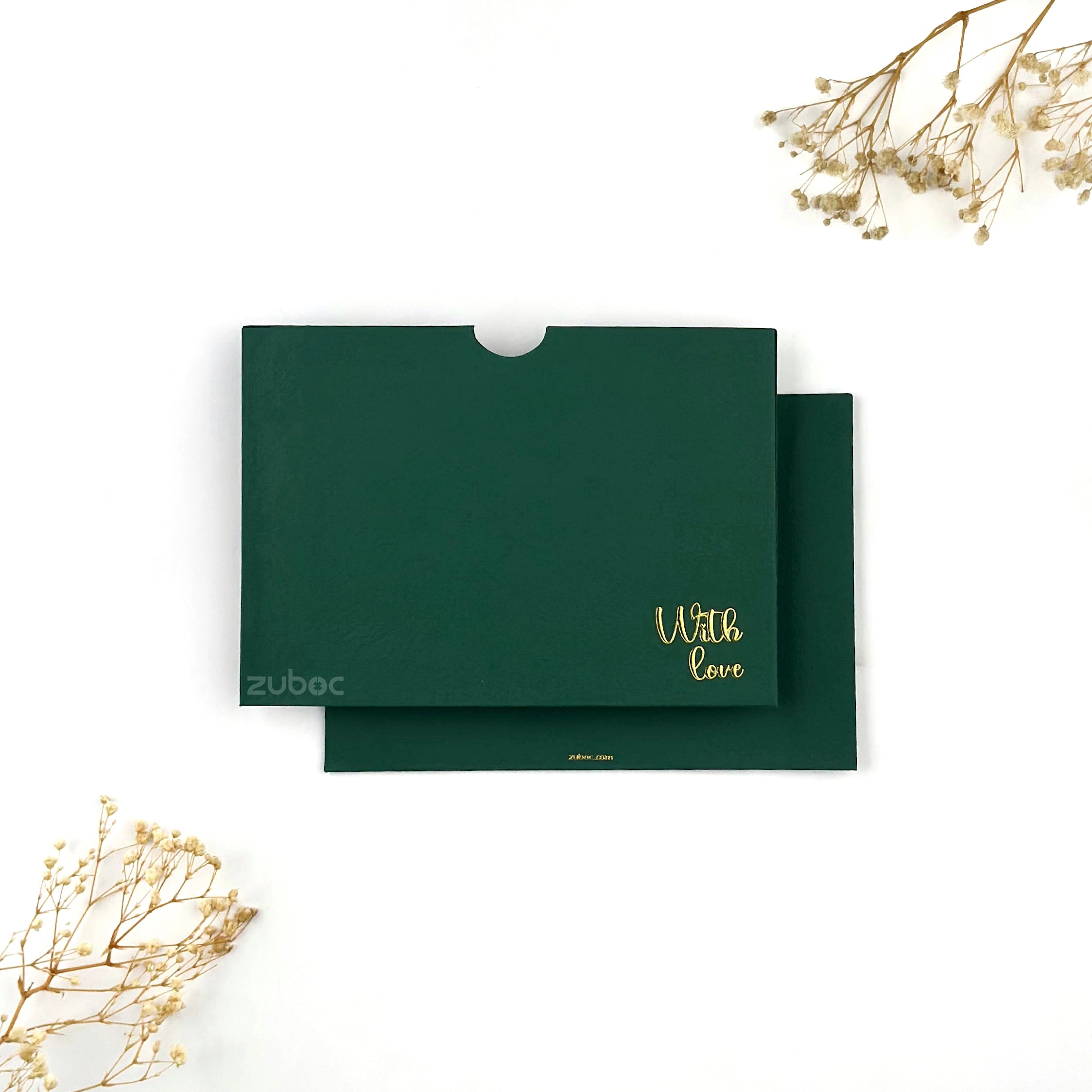 Side Tag Envelope with Foil C6 (With Love) ( Set of 5)