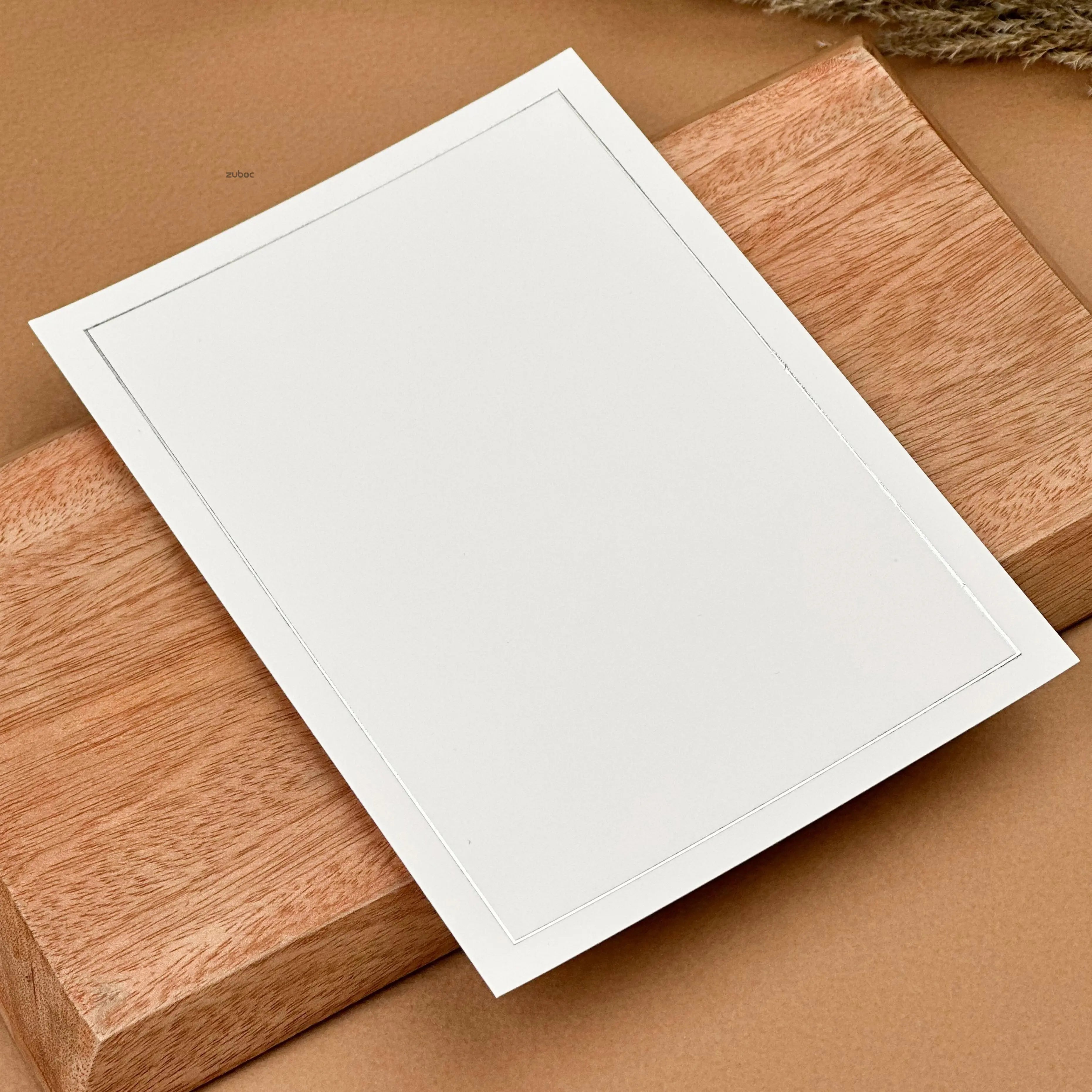 Silver Foiled Border Insert (set of 5)