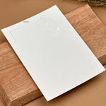 Silver Foiled Floral Insert ( set of 5)