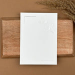 Silver Foiled Floral Insert ( set of 5)