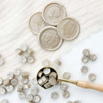 Silver Gray Sealing Wax Beads 30g