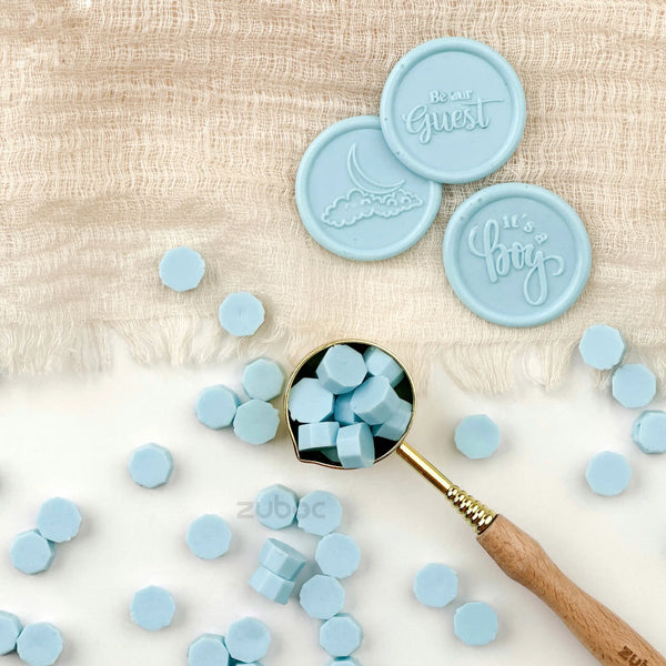 Sky Blue Sealing Wax Beads 30g