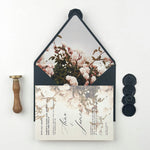 Customized Smoky Ash Wedding Invitation Suites (Set of 50)