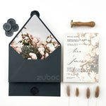 Customized Smoky Ash Wedding Invitation Suites (Set of 50)