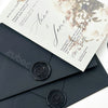 Customized Smoky Ash Wedding Invitation Suites (Set of 50)