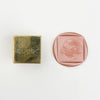Plain Square Wax Stamp with Wooden Handle