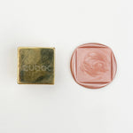 Plain Square Wax Stamp with Wooden Handle