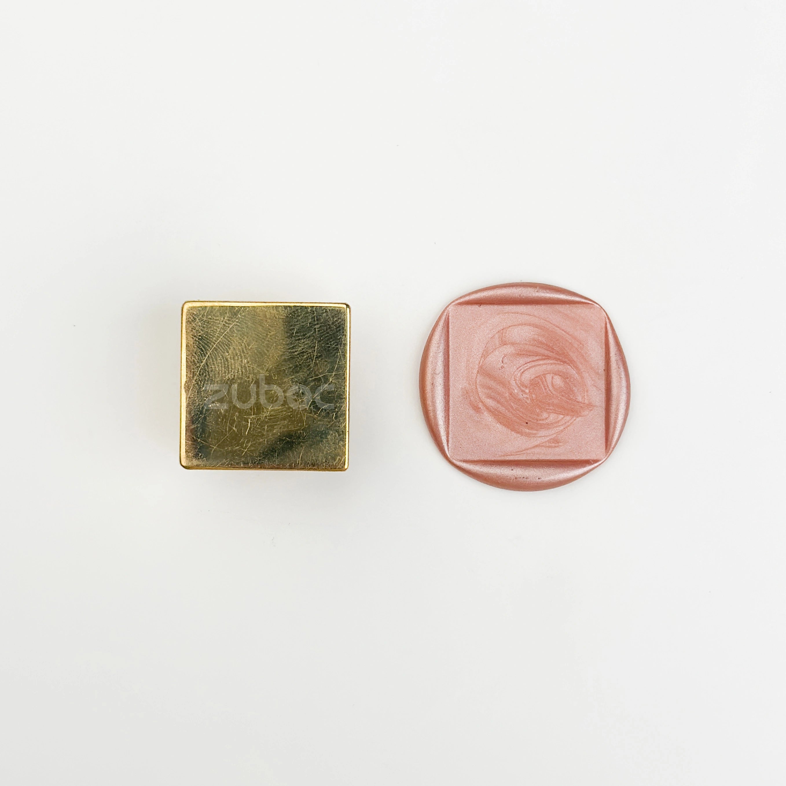 Square Wax Stamp with Wooden Handle