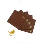 Square Envelope With Foil(Mini Flower) (Set of 5)