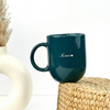 Zuboc Customized Classic Ceramic Coffee Mug / For Gifting- Teal Blue