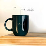 Zuboc Customized Classic Ceramic Coffee Mug / For Gifting- Teal Blue