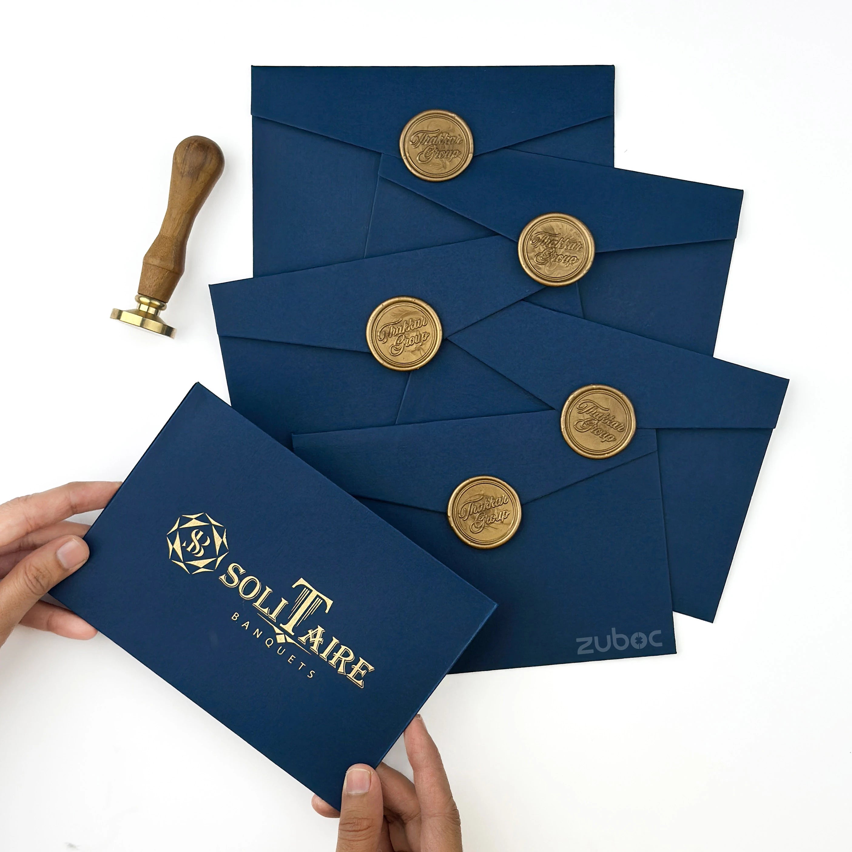 Customized Envelopes & Customized  Wax Seals (Set of 100)