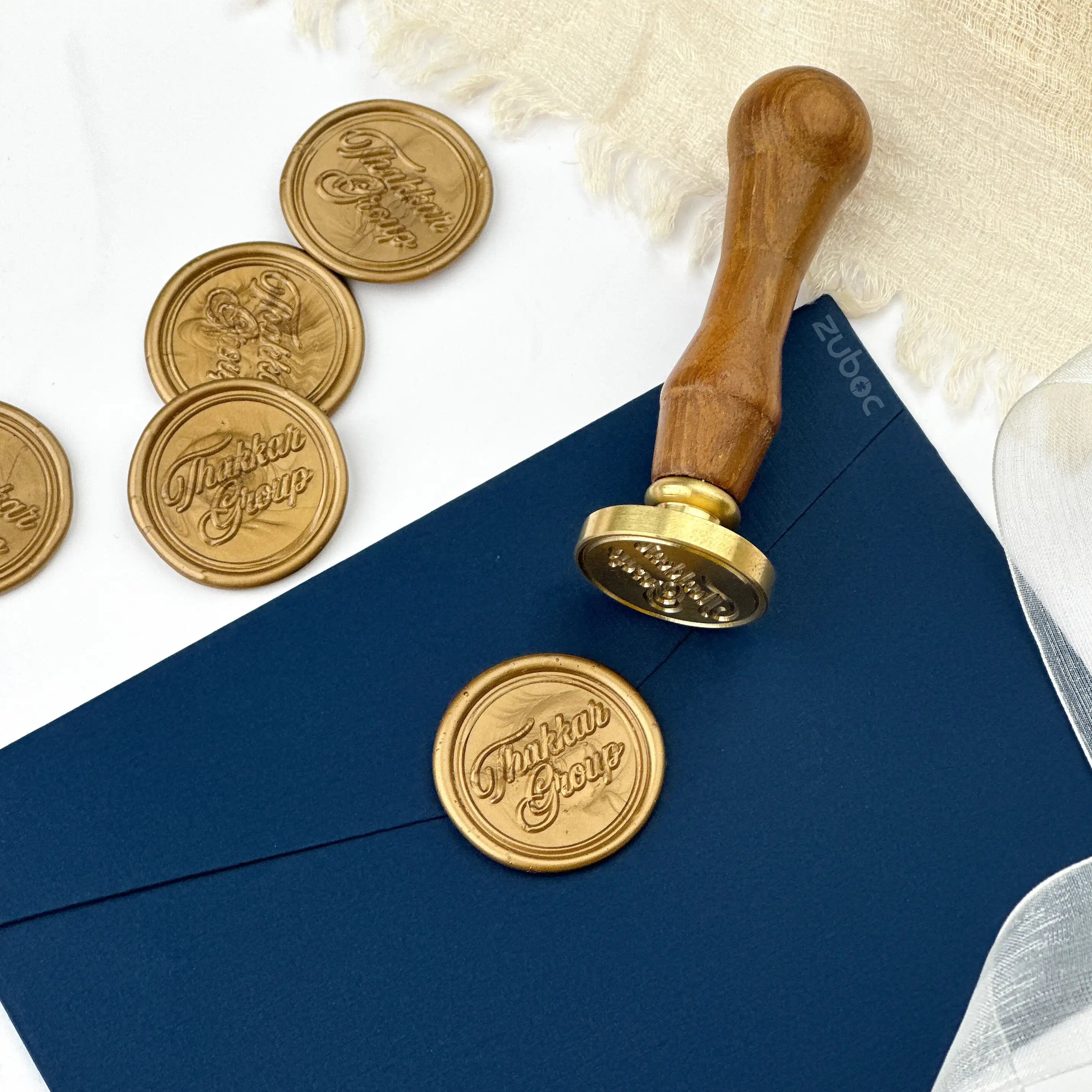 Customized Envelopes & Customized  Wax Seals (Set of 100)