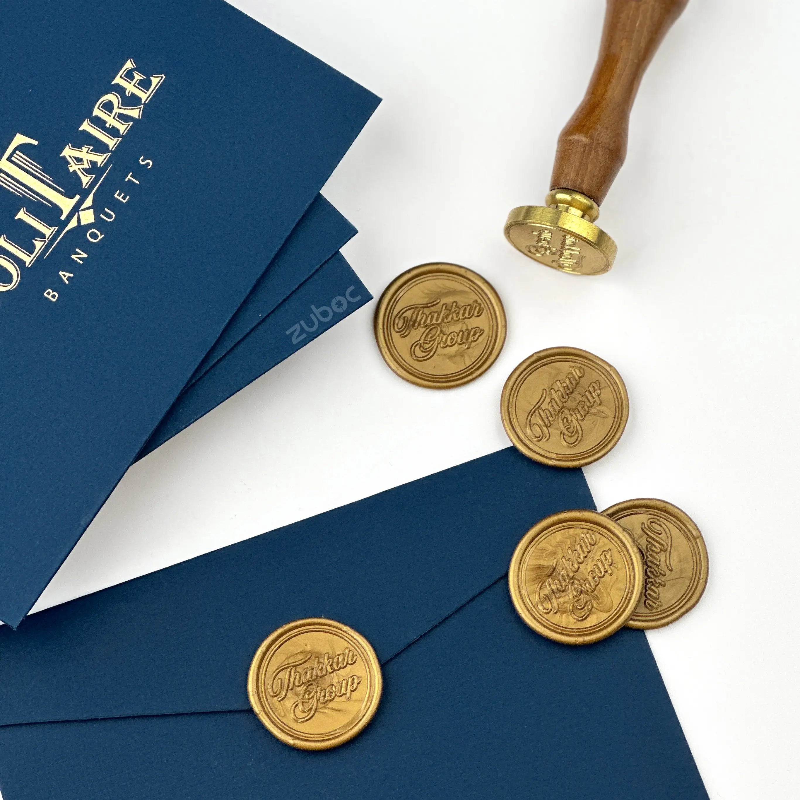 Customized Envelopes & Customized  Wax Seals (Set of 100)