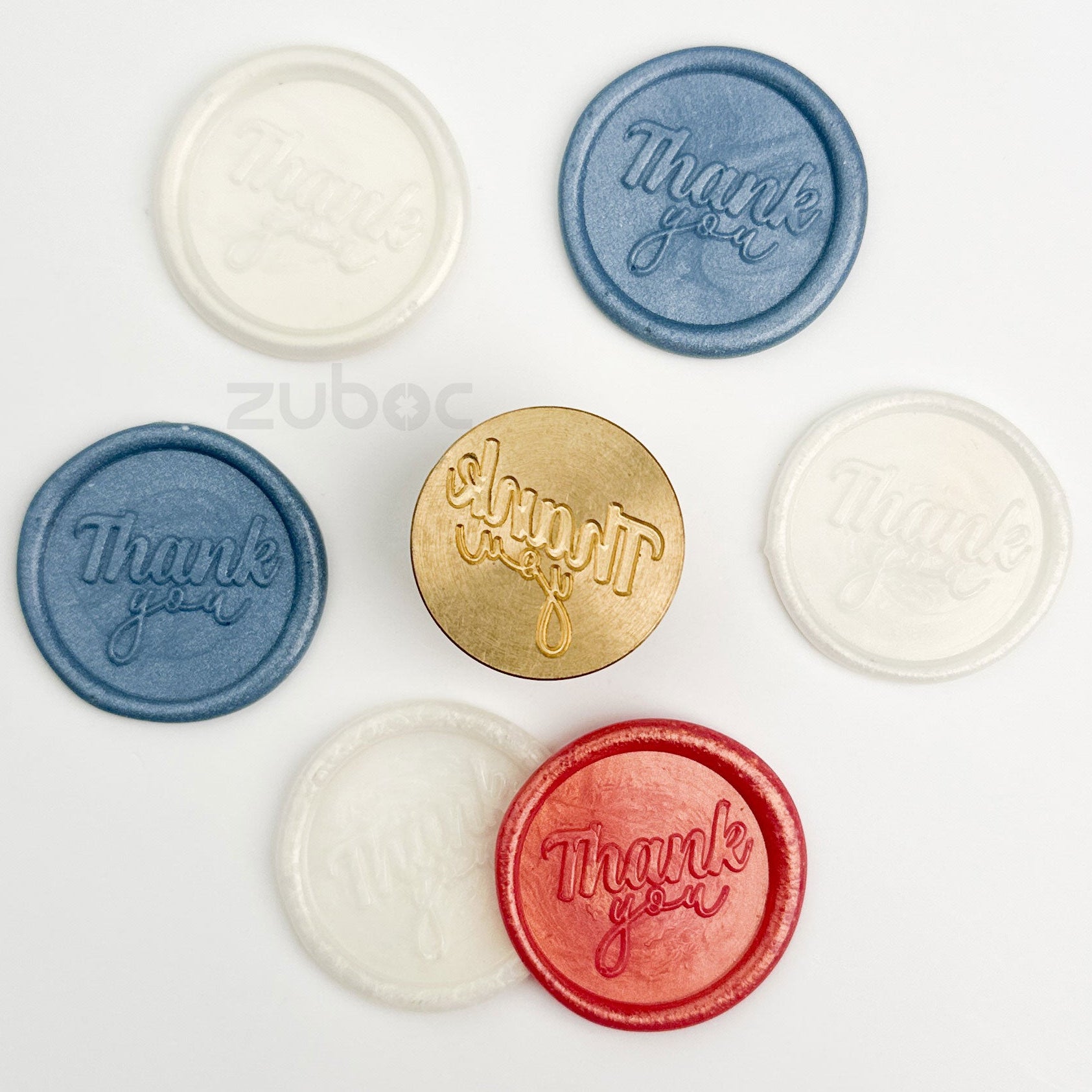 Wooden wax stamp for handmade cards