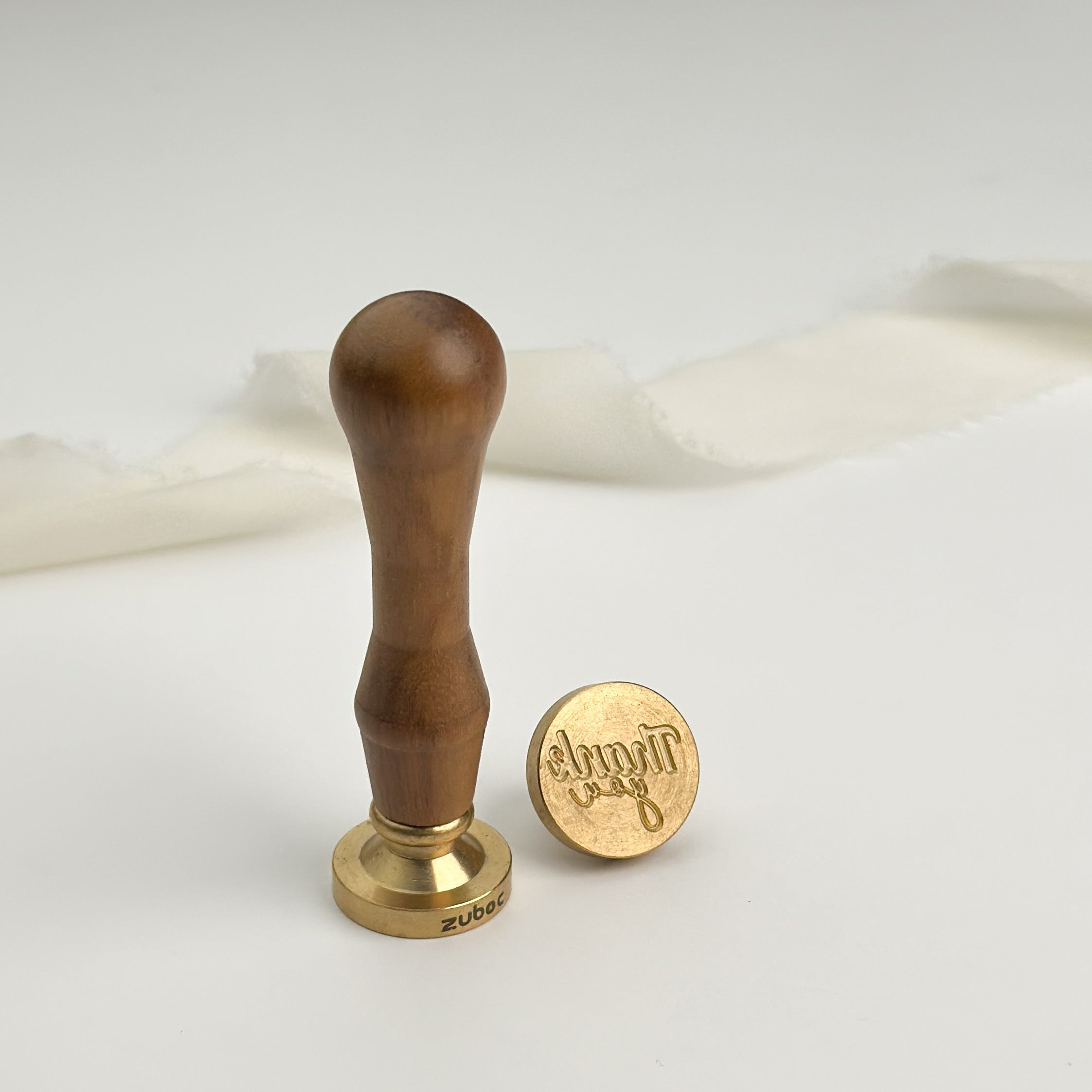 Thank You Wax Stamp with Wooden Handle