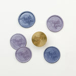 Thank You in Calligraphy Wax Stamp Head Only