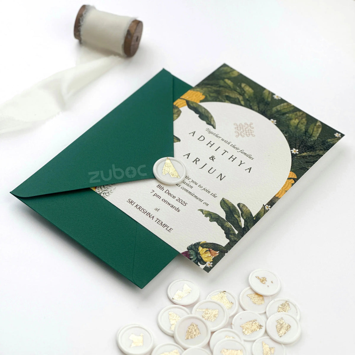 Personalized Traditional Wedding Invitation Suites (Set of 50)