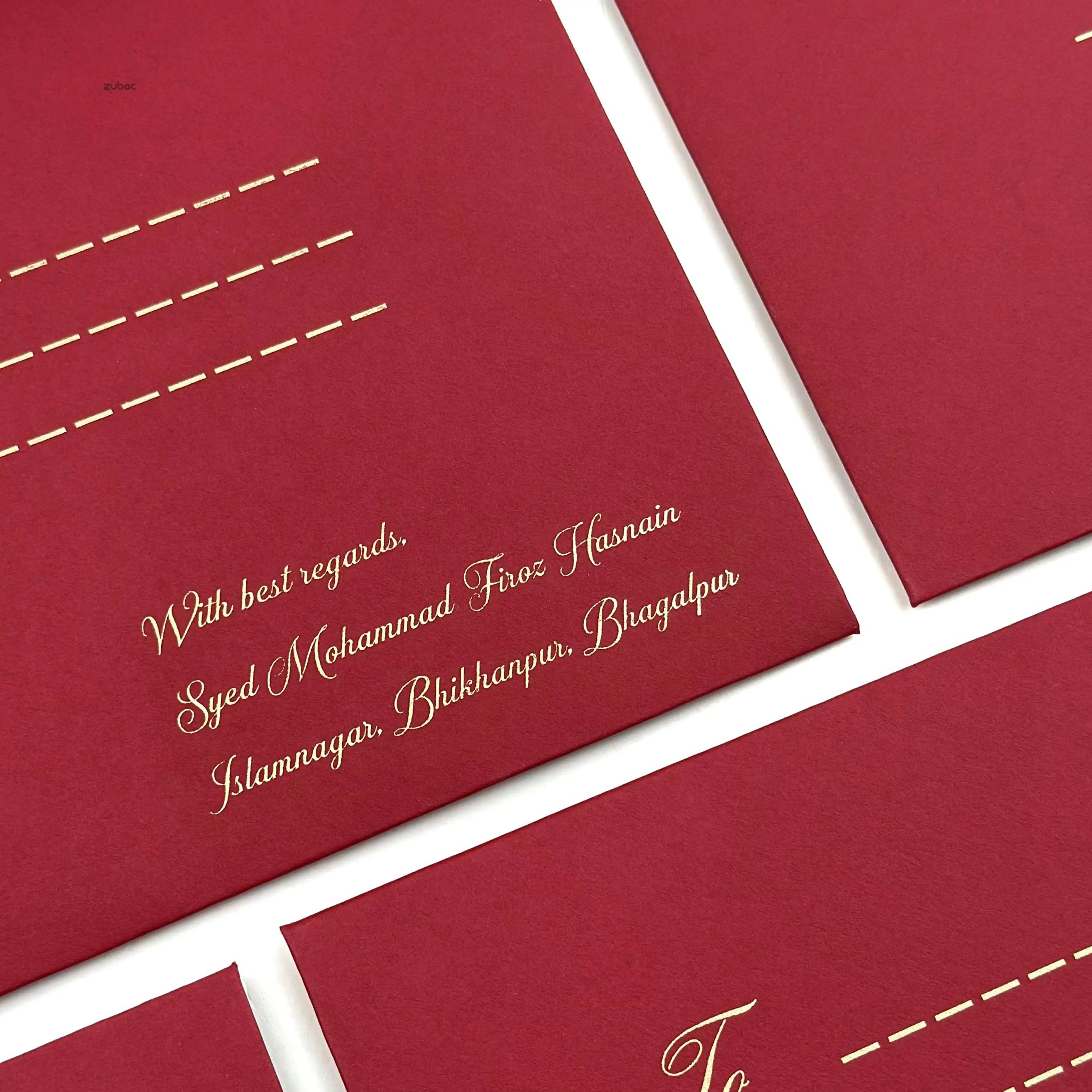 Classic Burgundy Wedding Suites (Set of 50)