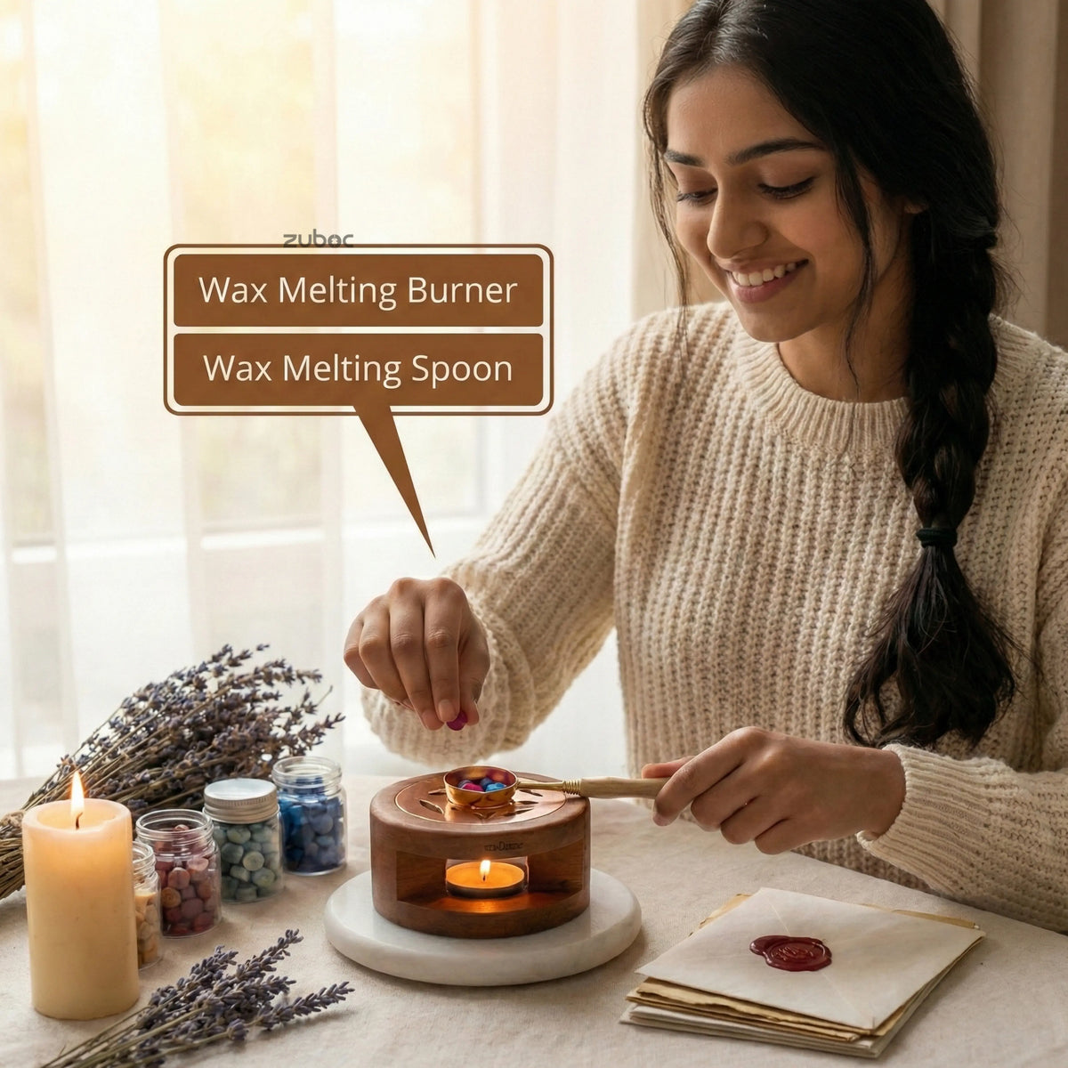 Personalised Wax Sealing Stamp Kit