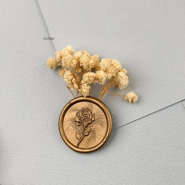 Custom Wax Seal and Dry Flower Set (Set of 25)