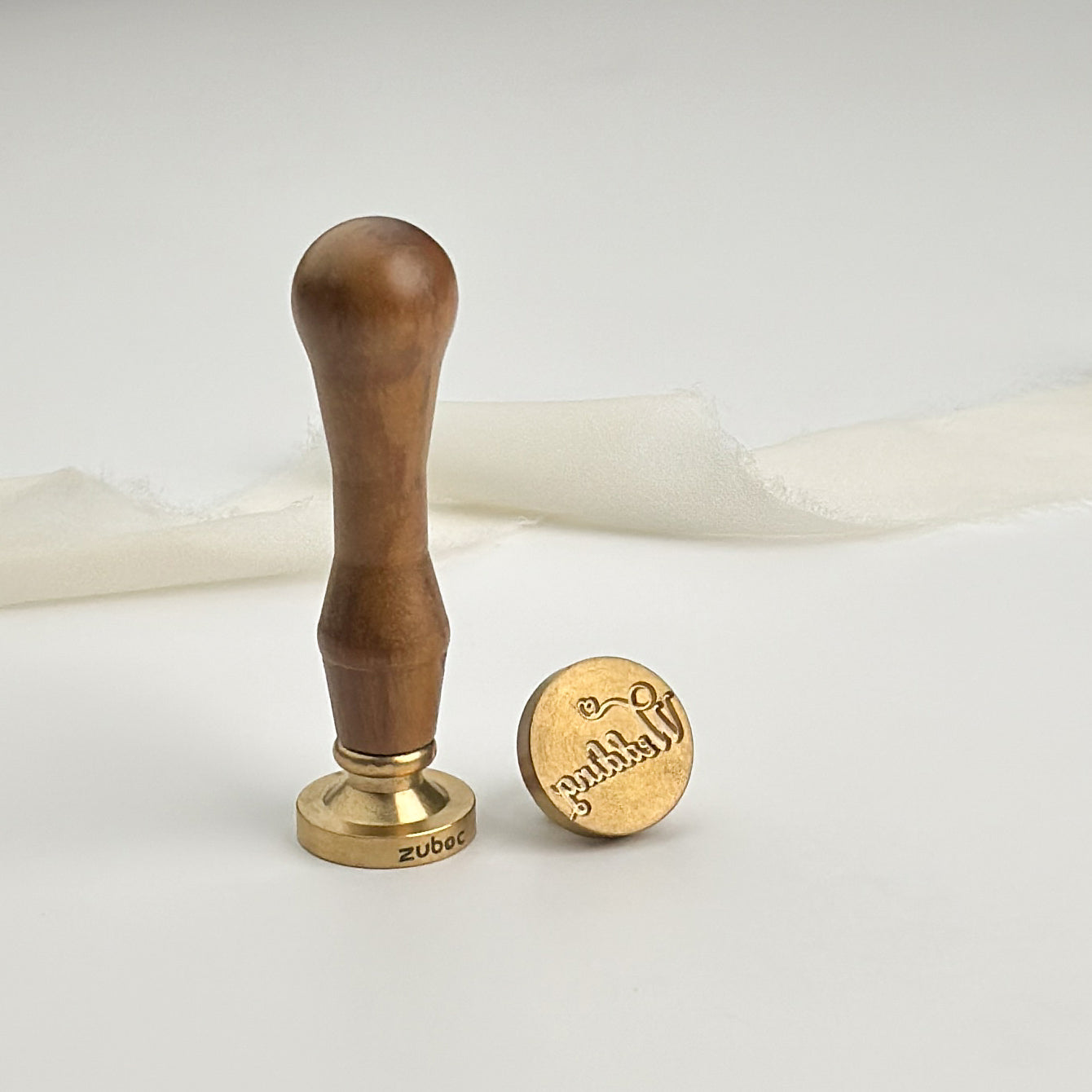 Wedding Wax Stamp with Wooden Handle