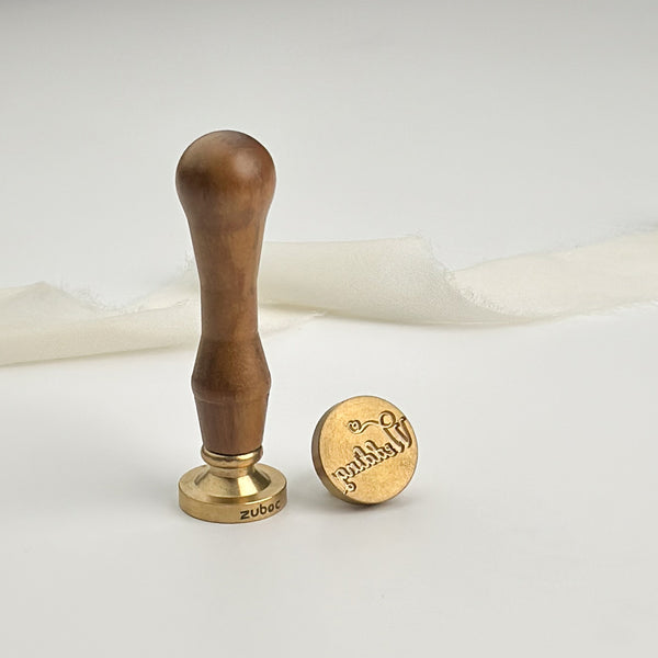Wedding Wax Stamp with Wooden Handle