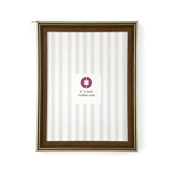 Wooden Photo Frame with Gold Lining (A5)
