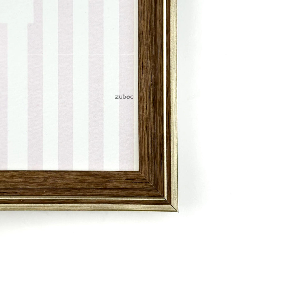 Wooden Photo Frame with Gold Lining (A5)