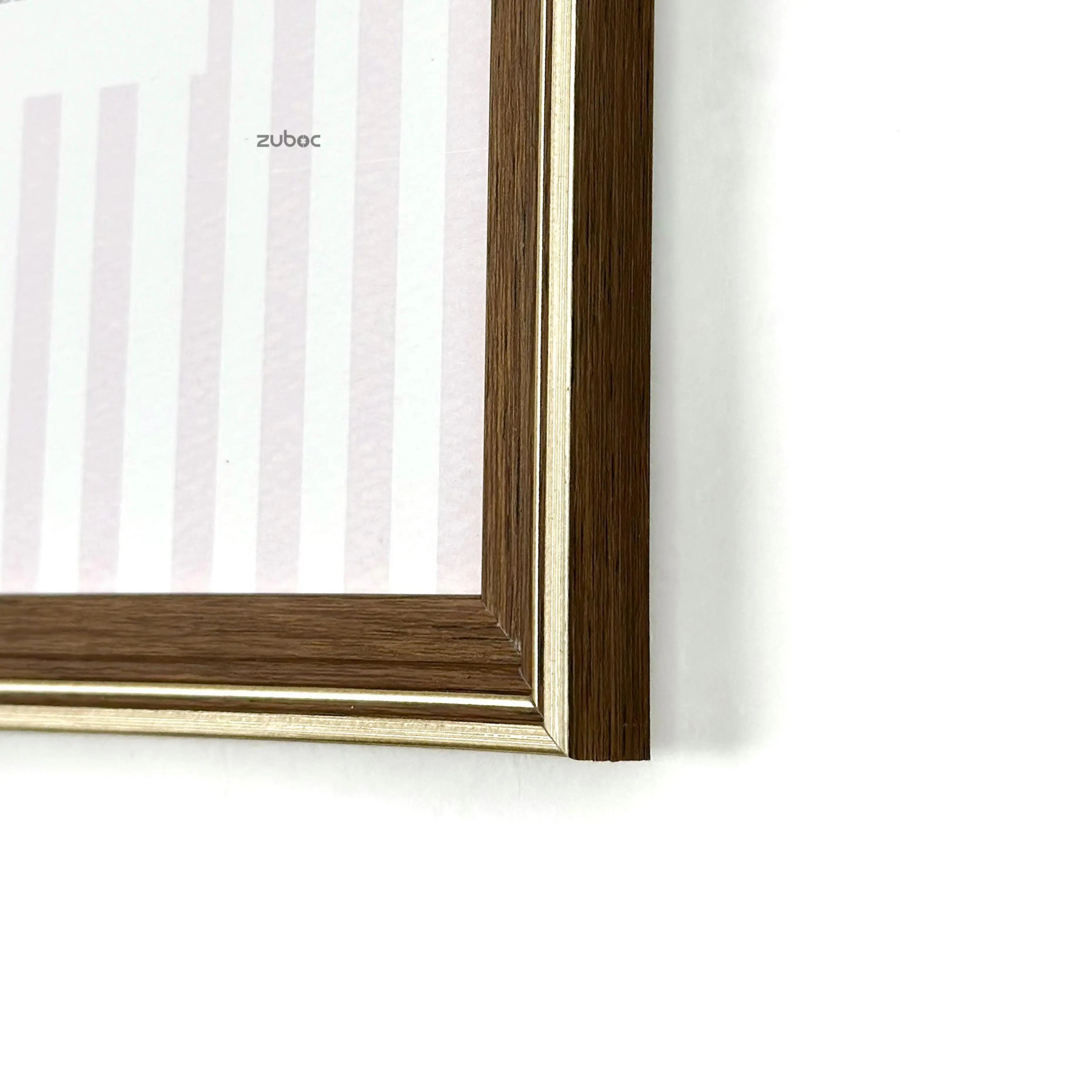 Wooden Photo Frame with Gold Lining (A4)