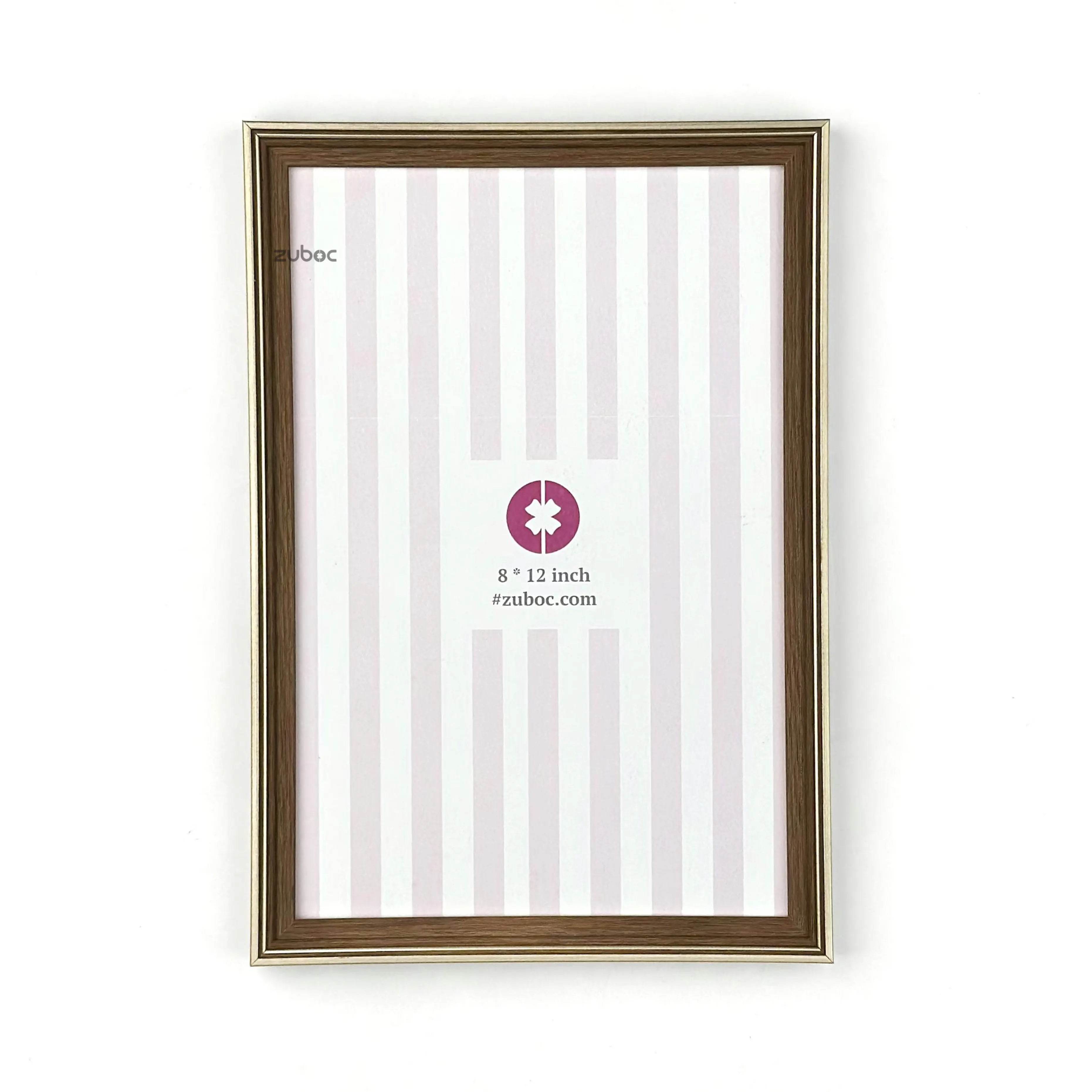 Wooden Photo Frame with Gold Lining (A4)