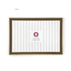 Wooden Photo Frame with Gold Lining (A4)