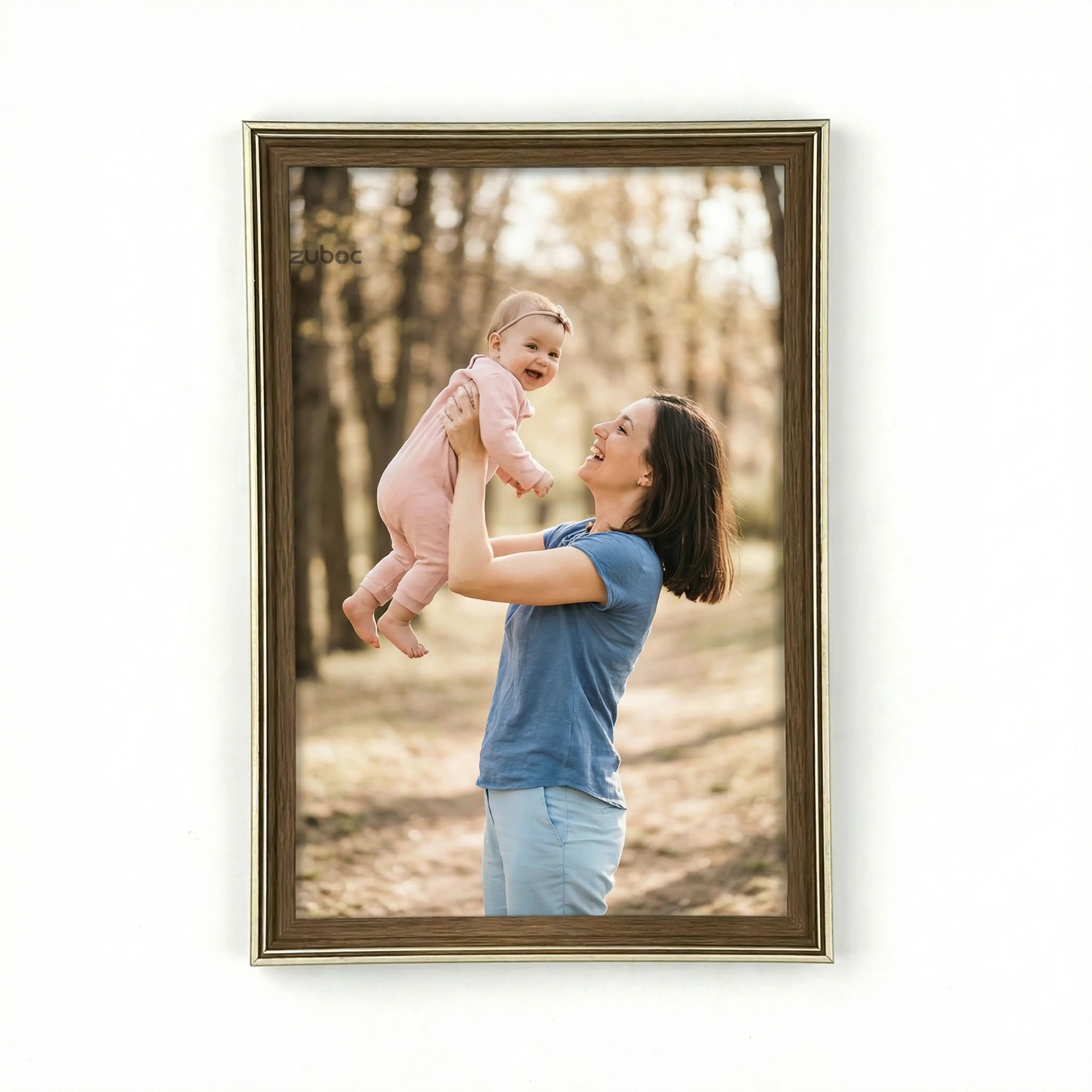 Wooden Photo Frame with Gold Lining (A4)