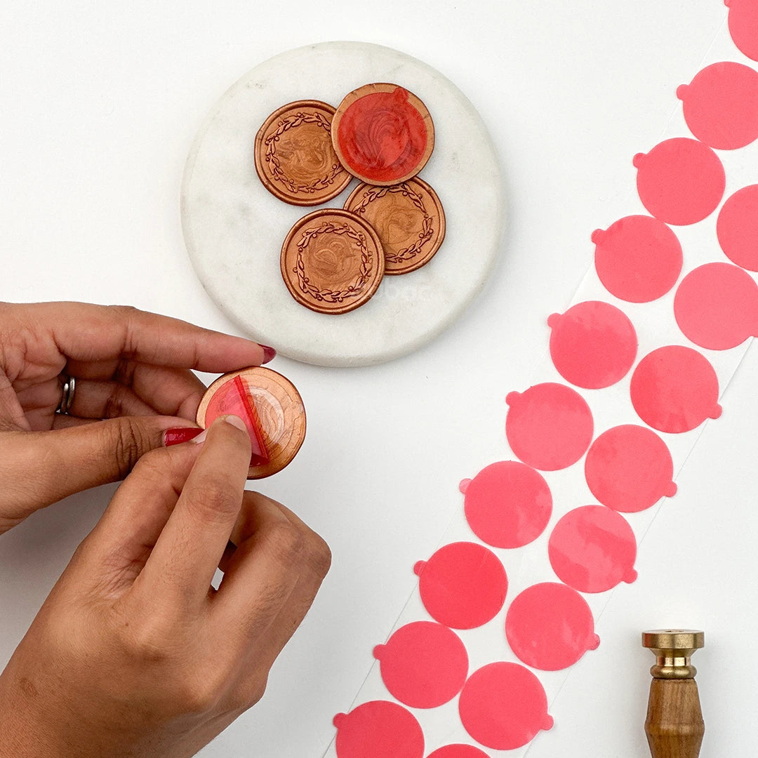 Double Sided Stickers for Wax Seals - (Set of 100 Pcs)