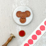 Double Sided Stickers for Wax Seals - (Set of 100 Pcs)