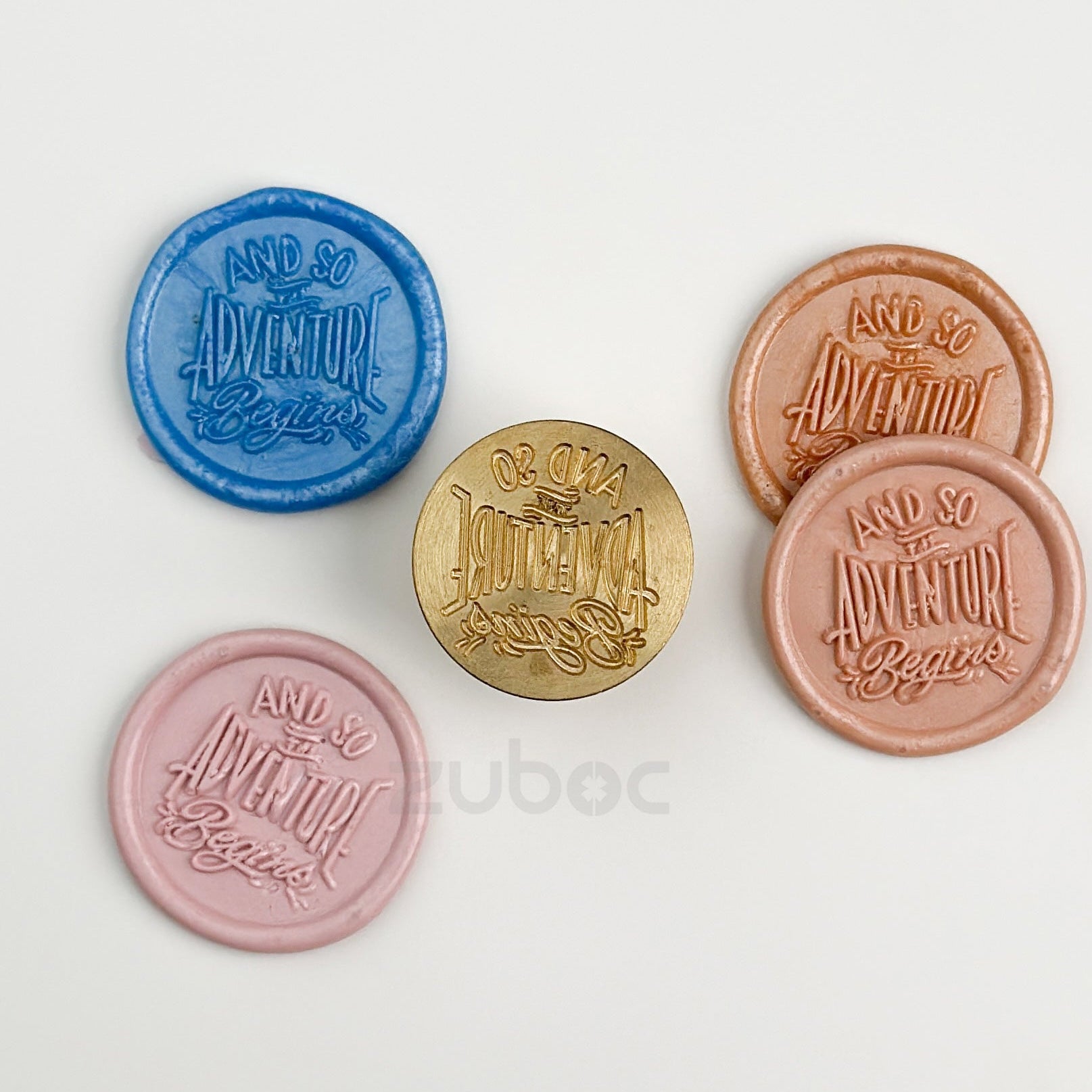 Brown wax stamp for handmade cards