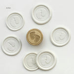 Baby Foot Stamp with Wooden Handle