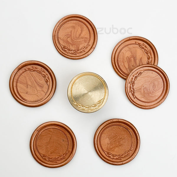 Bamboo Leaf Wax Stamp Head Only