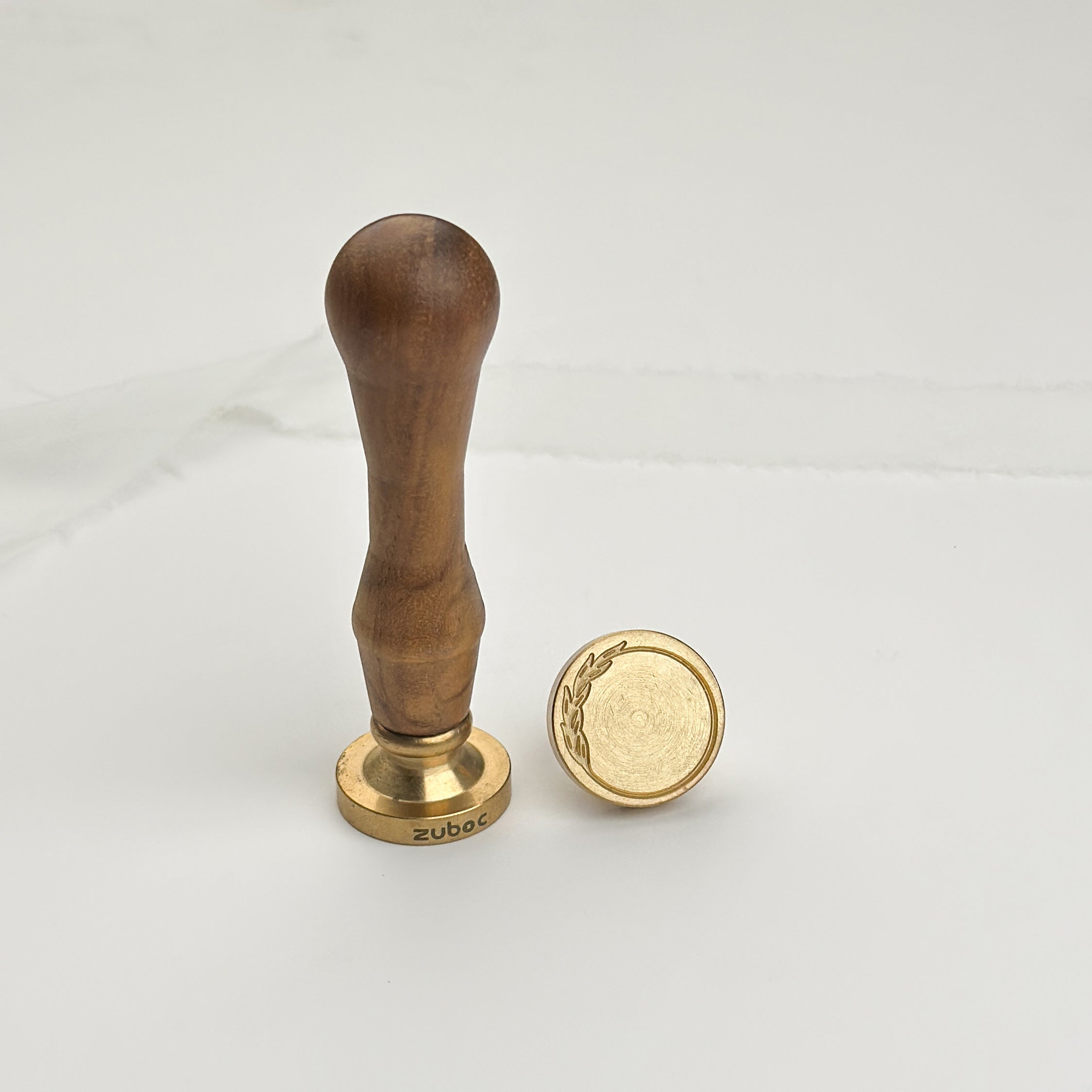 Bamboo Leaf Wax Stamp with Wooden Handle
