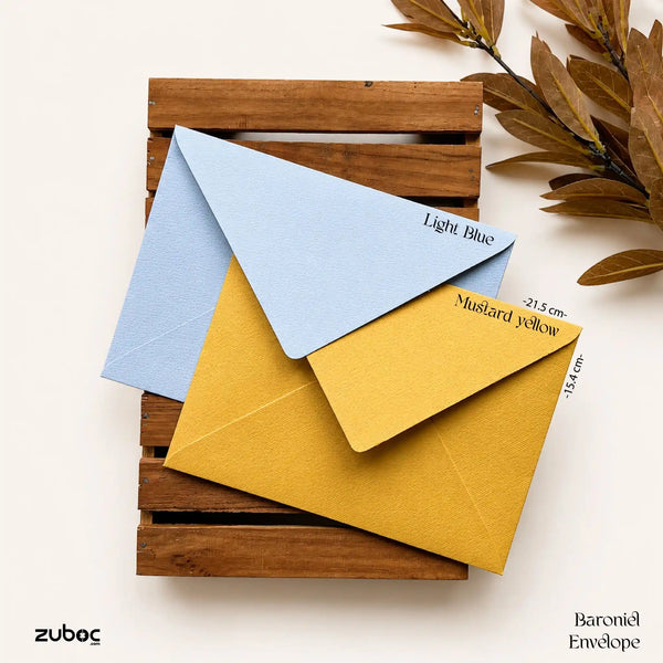Baronial Invitation envelope (Set of 5) 21*15.4* cm