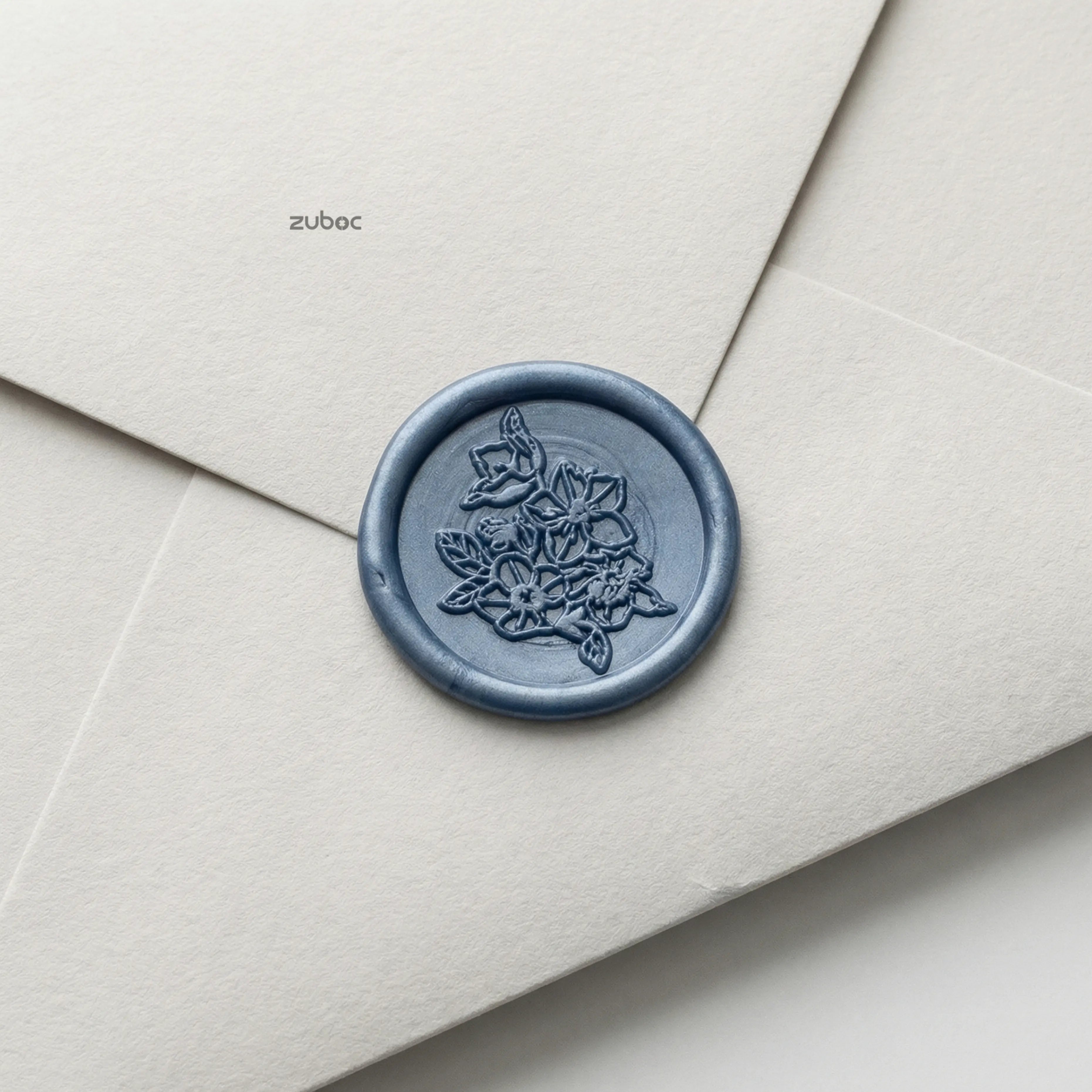 Cherry Blossom Wax Seal - Stickers for Envelope Sealing (Set of 5)