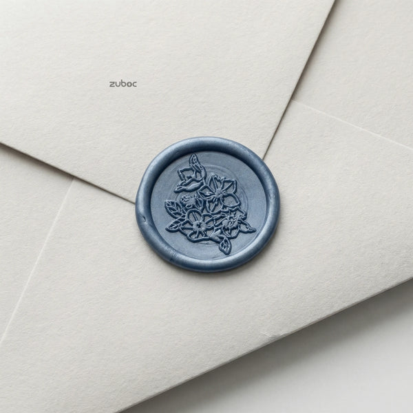 Cherry Blossom Wax Seal - Stickers for Envelope Sealing (Set of 5)