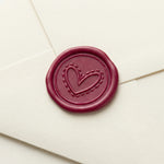 Heart Wax Seal for Invitations (Set of 5)