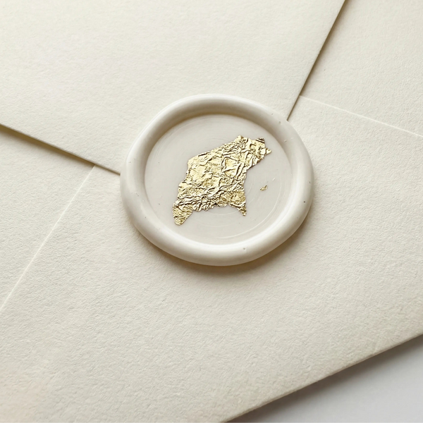 Gold Foil Wax Seal for Invitations (Set of 5)