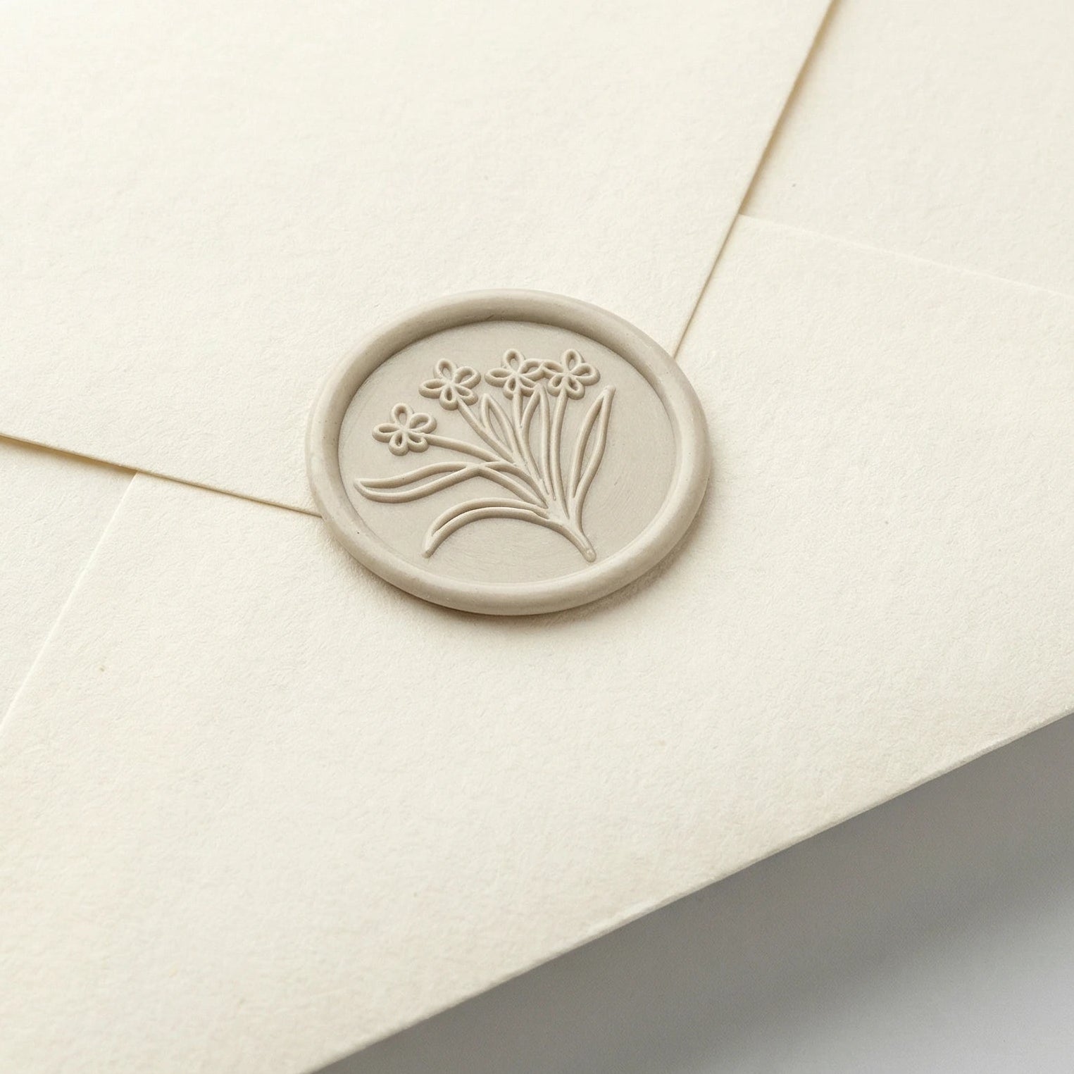 Mini Flower Wax Seal for Wedding Invitations (Set of 5)