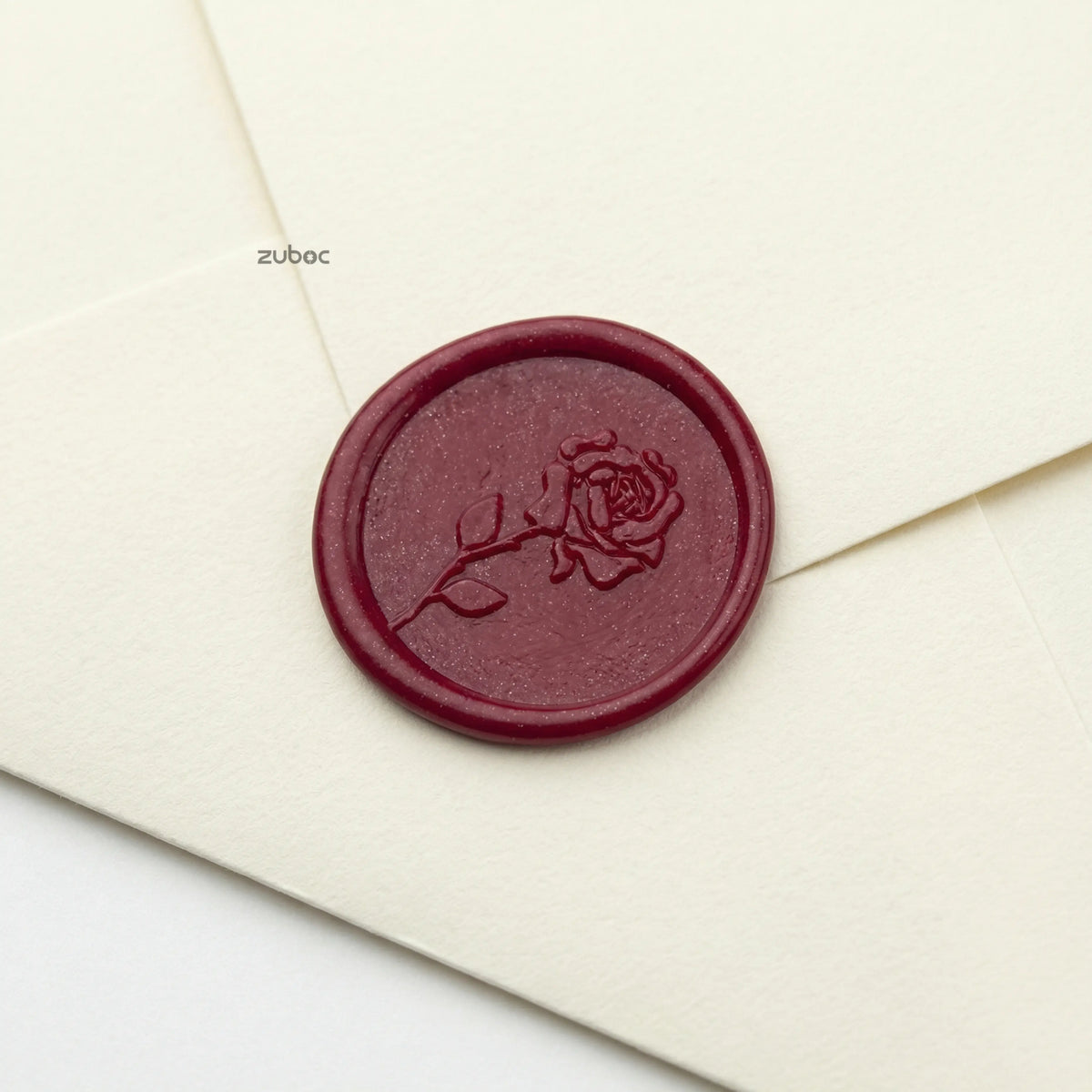 Rose Stem Wax Seal for Invitations (Set of 5)
