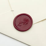 Rose Stem Wax Seal for Invitations (Set of 5)