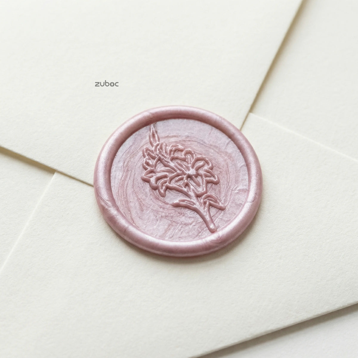 Lily Wax Seal for Invitations (Set of 5)