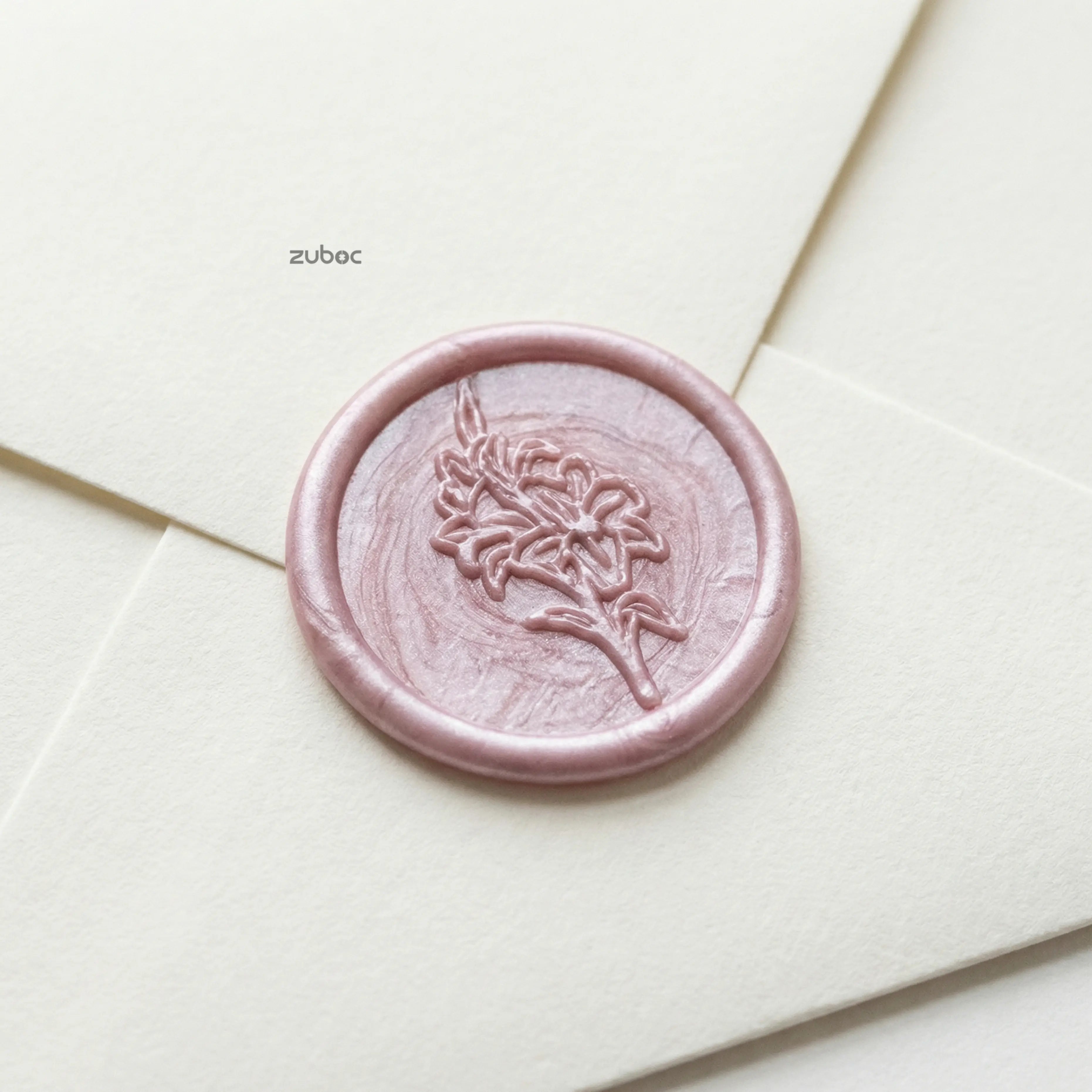 Lily Wax Seal - Lilac (Set of 5)